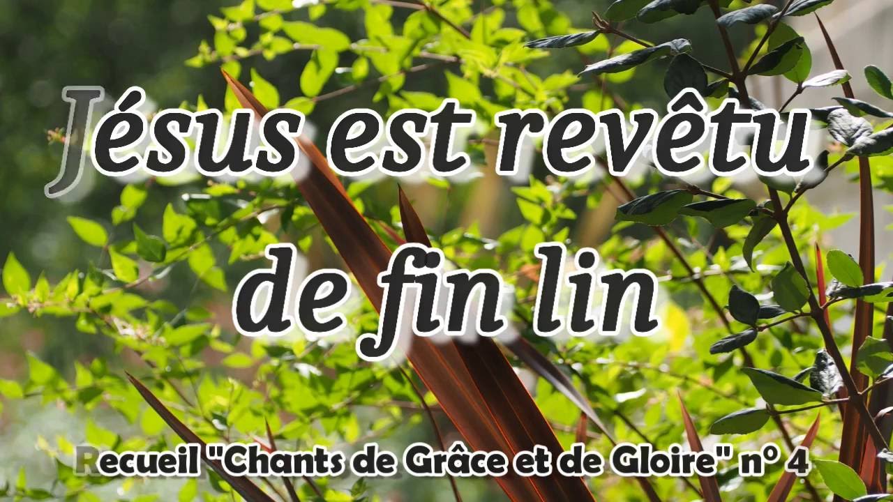 Jésus est revêtu de fin lin  _ Palais d'ivoire