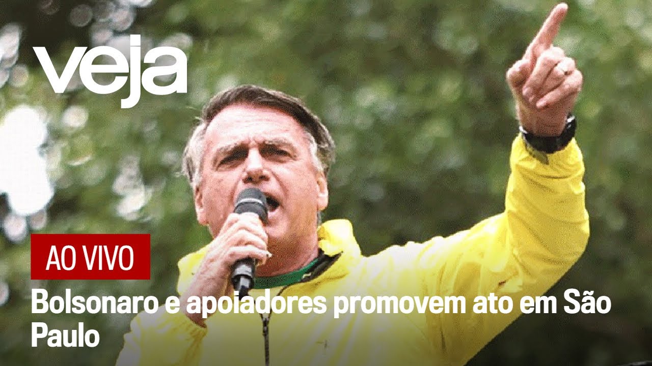 AO VIVO: Bolsonaro e apoiadores promovem ato em São Paulo