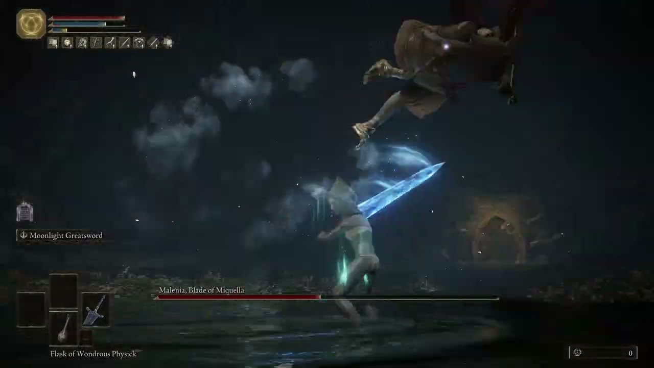Elden Ring - RL1 - Malenia - Darkmoon Greatsword