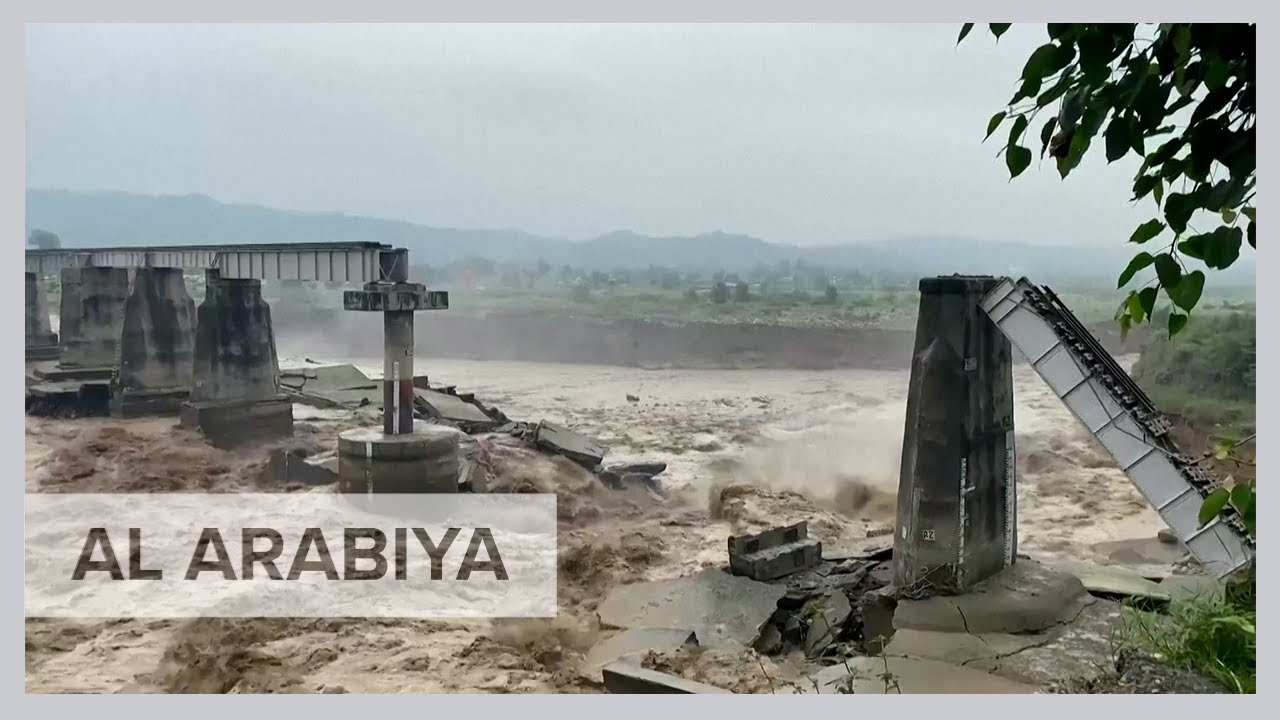 Bridge collapses after heavy rains in northern India kill two