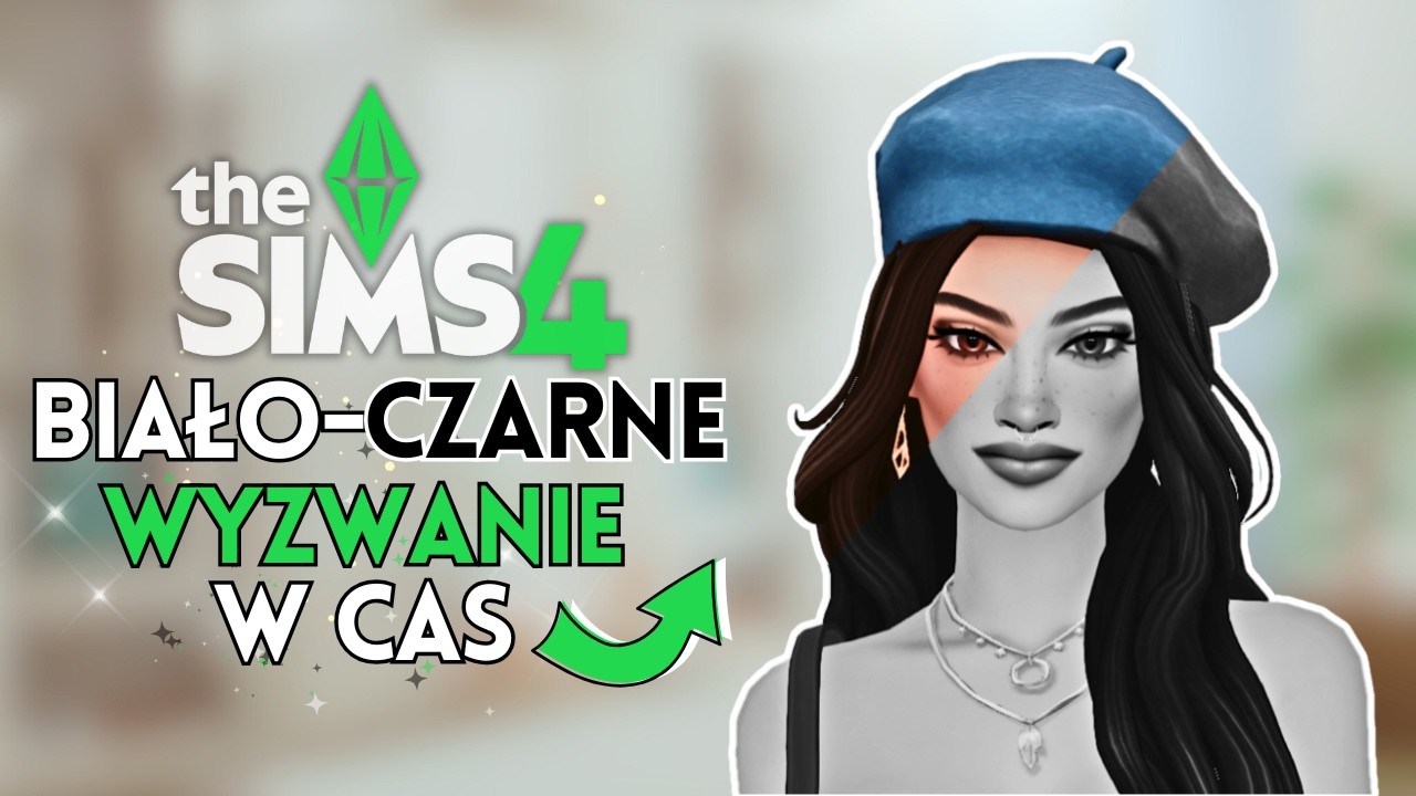 Tworzę SIMA w BIAŁO-CZARNYM FILTRZE!😳 | WYZWANIE W THE SIMS 4