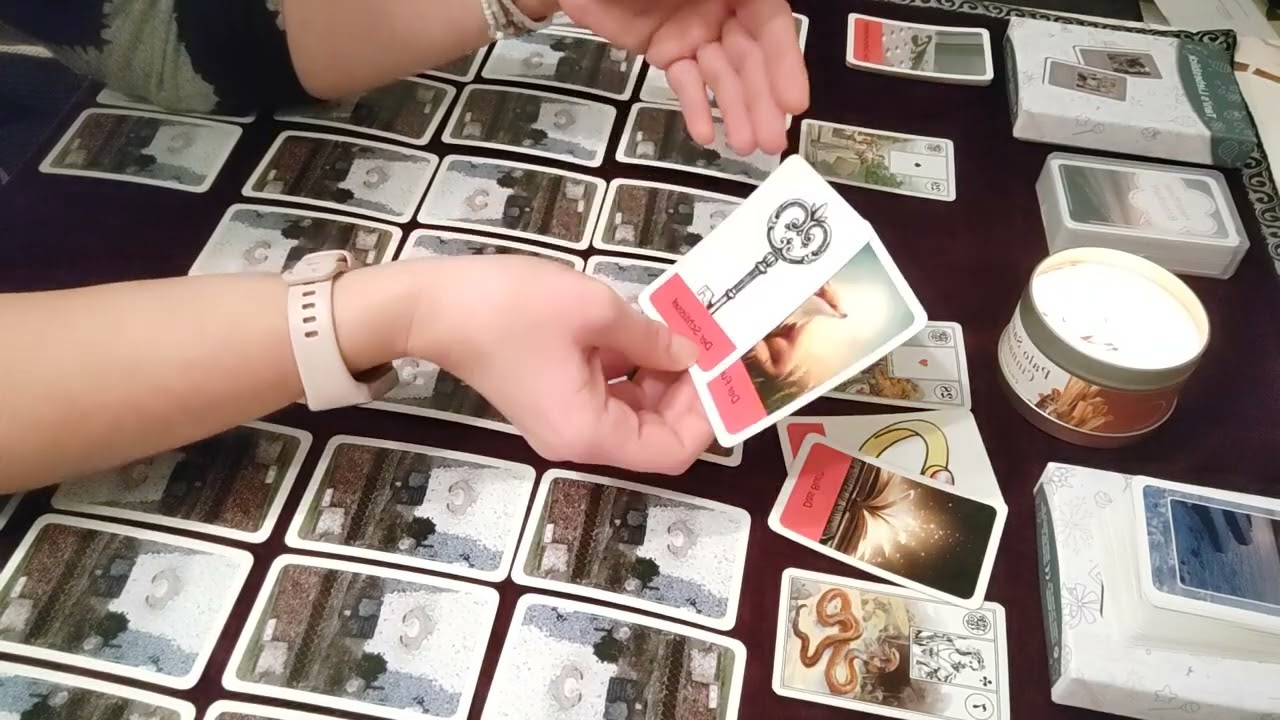 Er, Du, Sie Legung. Er wird in eine Entscheidung gezwungen. Karma mit Keule 😂 Liebe, Orakel, Tarot 