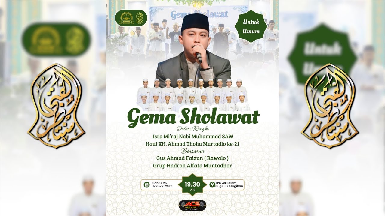 LIVE || GEMA SHOLAWAT TPQ AS SALAM BERSAMA GUS AKHMAD FAIZUN & AL FATA MUNTADHOR