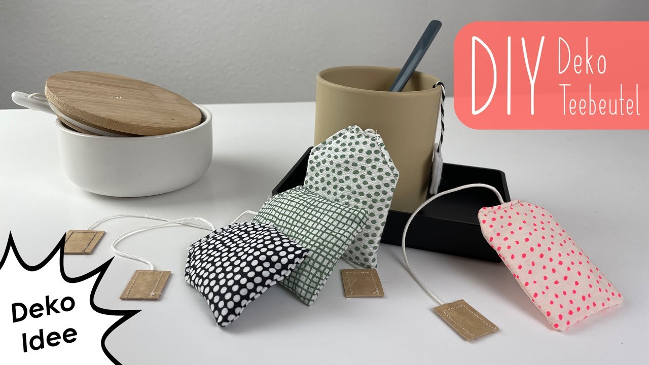 DIY Deko Stoff Teebeutel nähen | Spielzeugidee | Spielküche | Kaufladen
