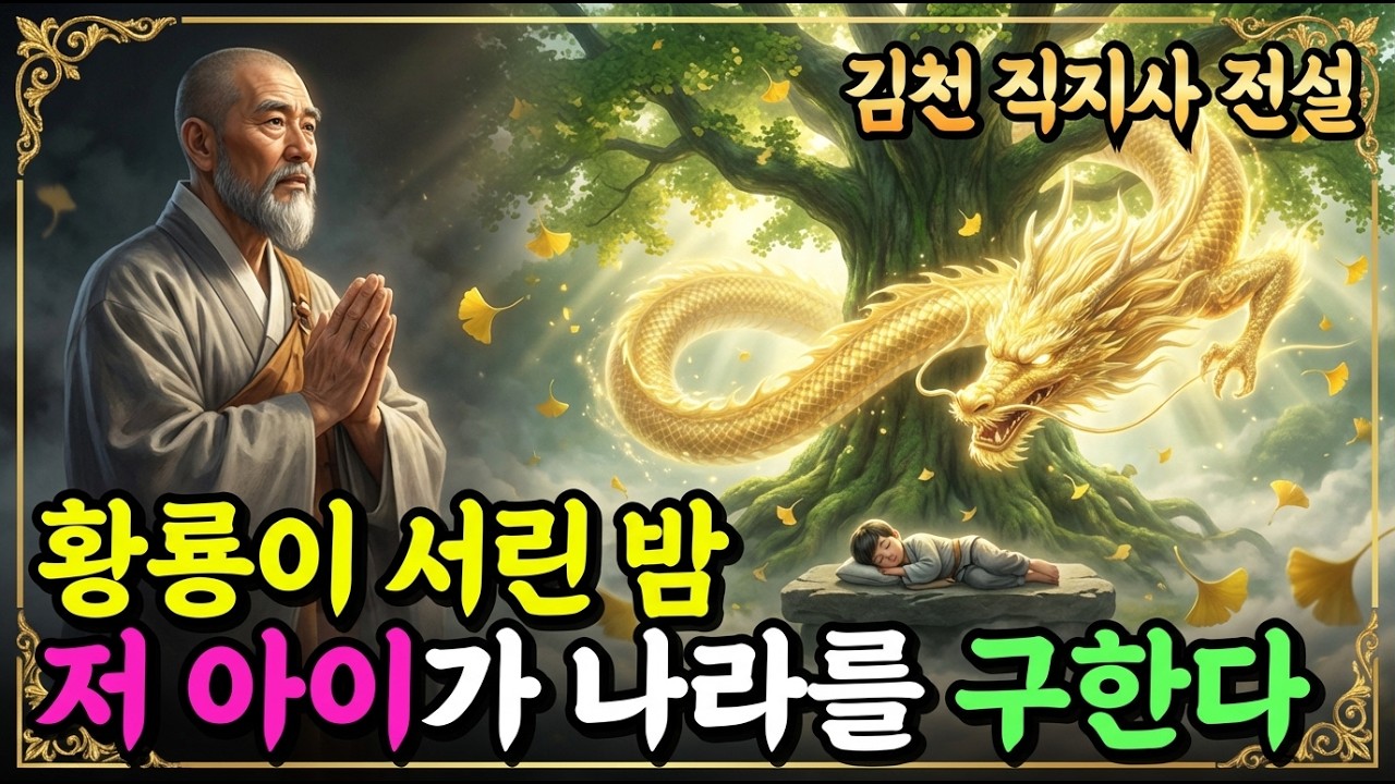 [불교이야기] 은행나무에 황룡이 서린 밤, 돌판 위 소년이 나라를 구한다?ㅣ김천 직지사 전설ㅣ자면서 듣는 불교이야기ㅣ불교소설