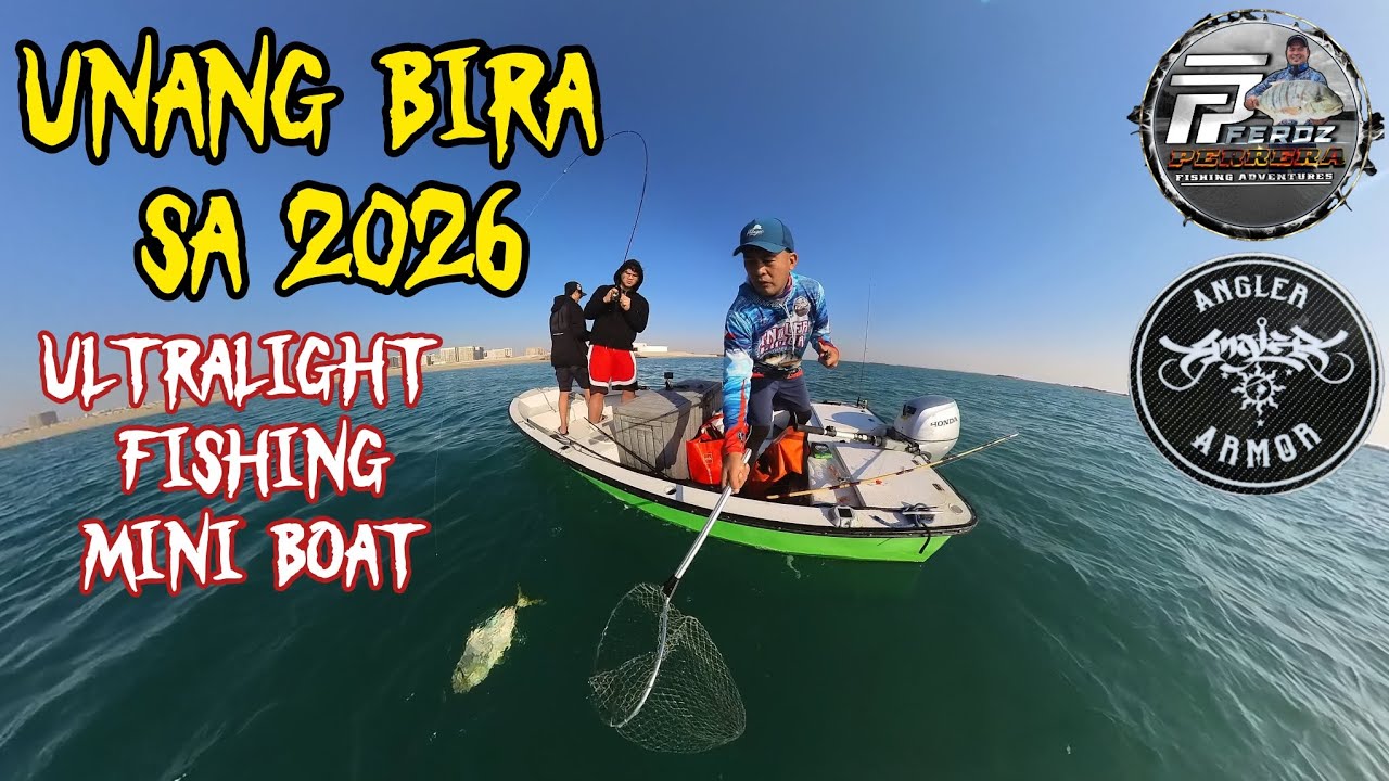 Unang pasok ng taong 2026 | ultralight fishing | mini boat | Abu Dhabi fishing 