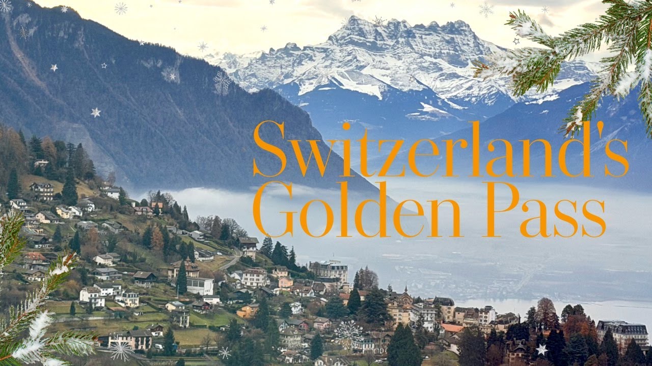 The magic of Christmas on Switzerland’s Golden Pass Express, traveling from Montreux to Lucerne!