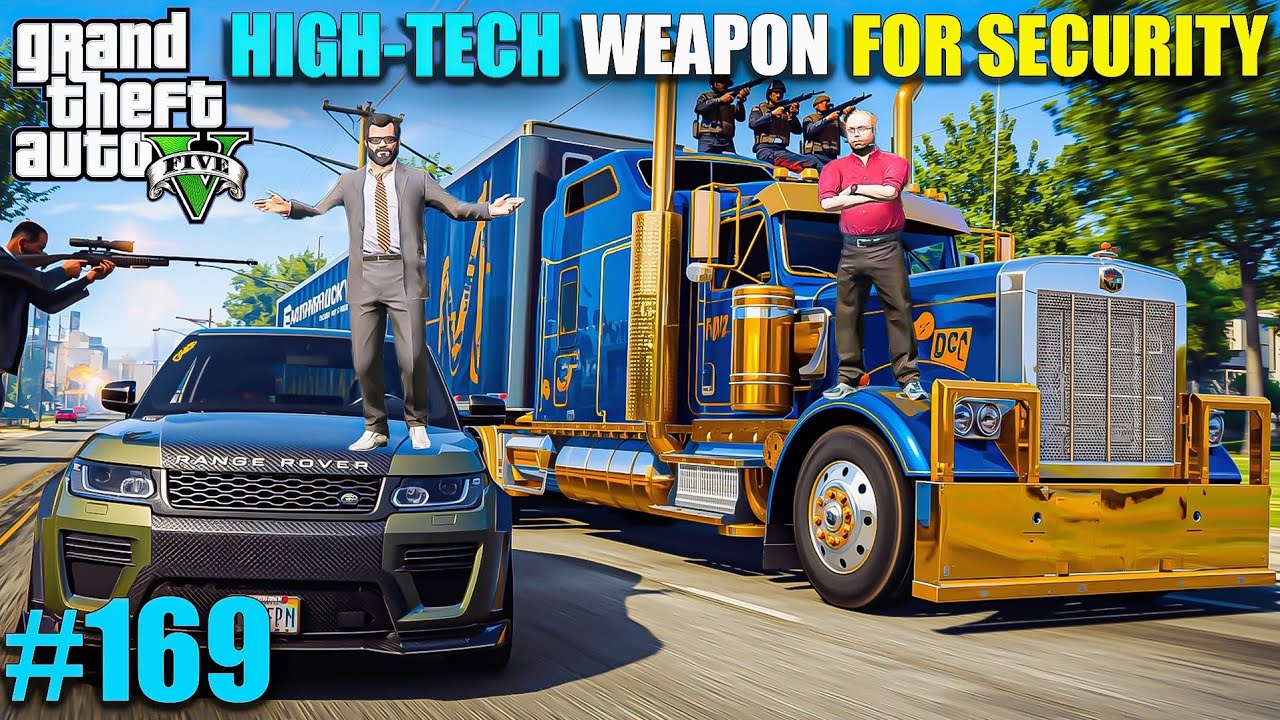 MICHAEL HIGH-TECH WEAPONS FOR SECURITY IN GTA 5! (HINDI DUBBED) | GTA 5 GAMEPLAY #169