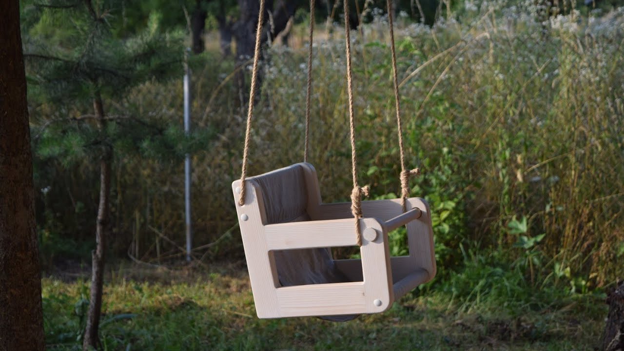 Детские качели /Сhildren's swing made of wood
