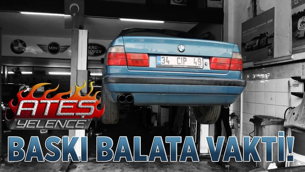 BMW E34 5.20 TOPARLIYORUZ | ÇIP OĞLANIN BASKI BALATASI DEĞİŞTİ