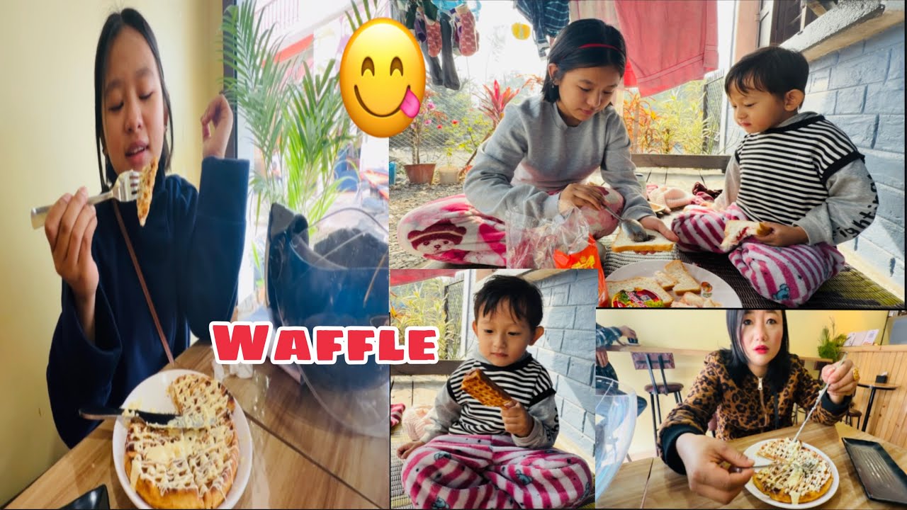 DHERAI DIN PAXI BALLA GHAM LAGYO☀️//  XORI XORA WAFFLE LOVER🧇🥰//Chamling _Samita Vlog❤️