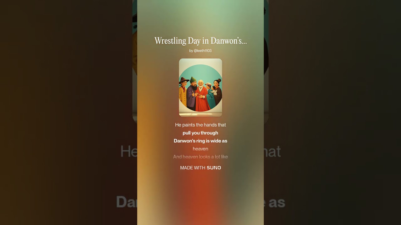 Wrestling Day in Danwon’s Painting