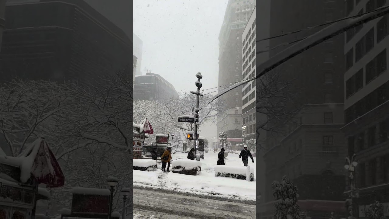 February 23,2026 Blizzard New York❄️🌨️#blizzard #snow #newyork #nyc #storm #manhattan