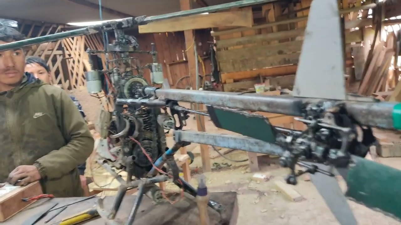 Gharmai banayeko Helicopter Hernu hai Guys.