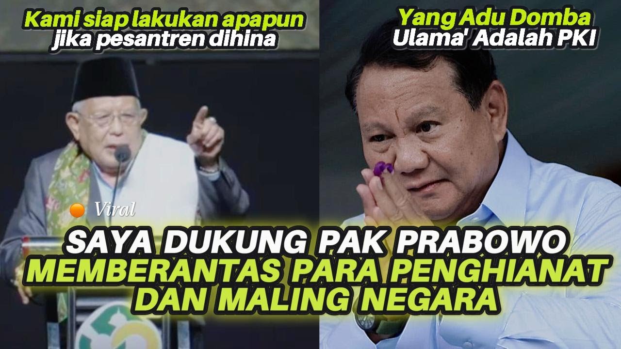 PERNYATAAN TEGAS❗❗ KH. SUKRON MAKMUN UNTUK PAK PRABOWO