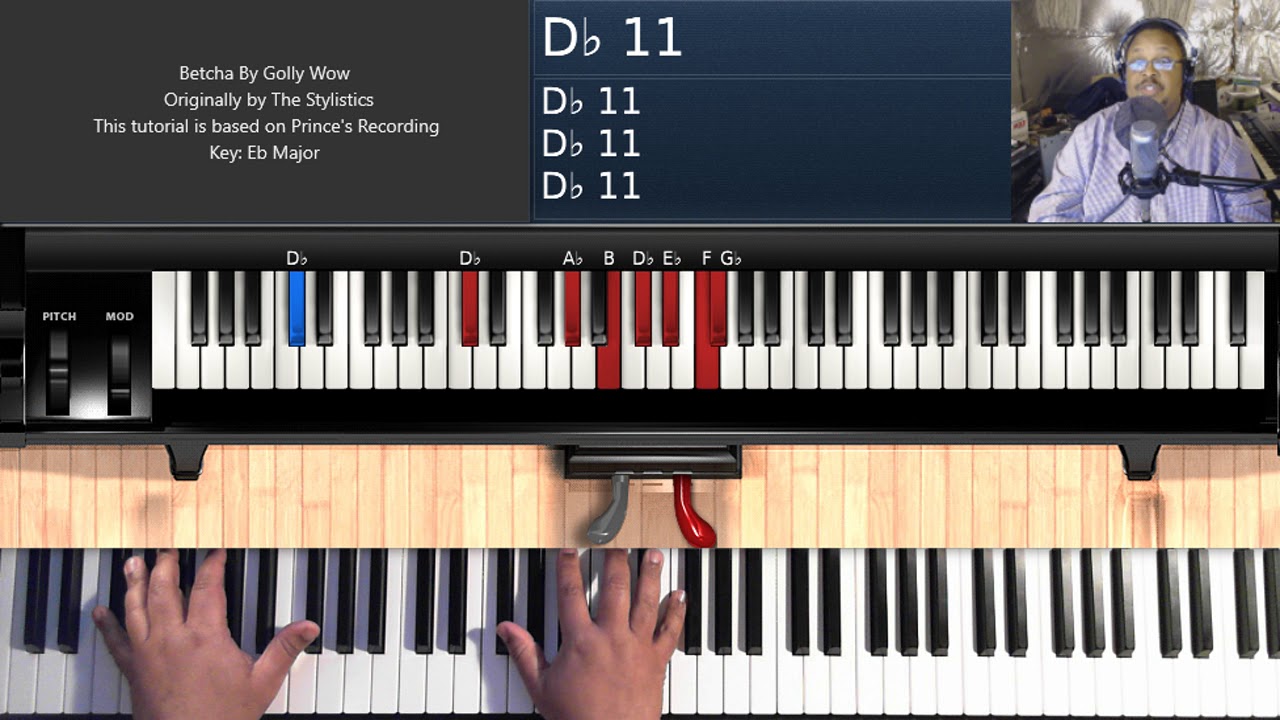 Betcha By Golly Wow (based on Prince's Recording) - Piano Tutorial