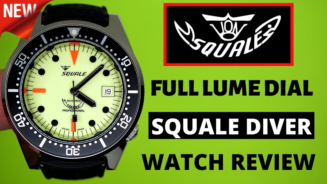Squale Full Lume Diver Watch Review (New 2020 Model)
