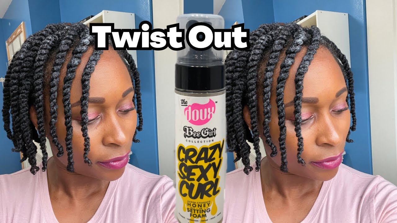Twist out with Doux bee 🐝 girl foam