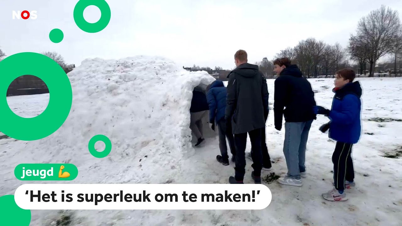 In deze zelfgebouwde iglo passen VIJFTIG kinderen!