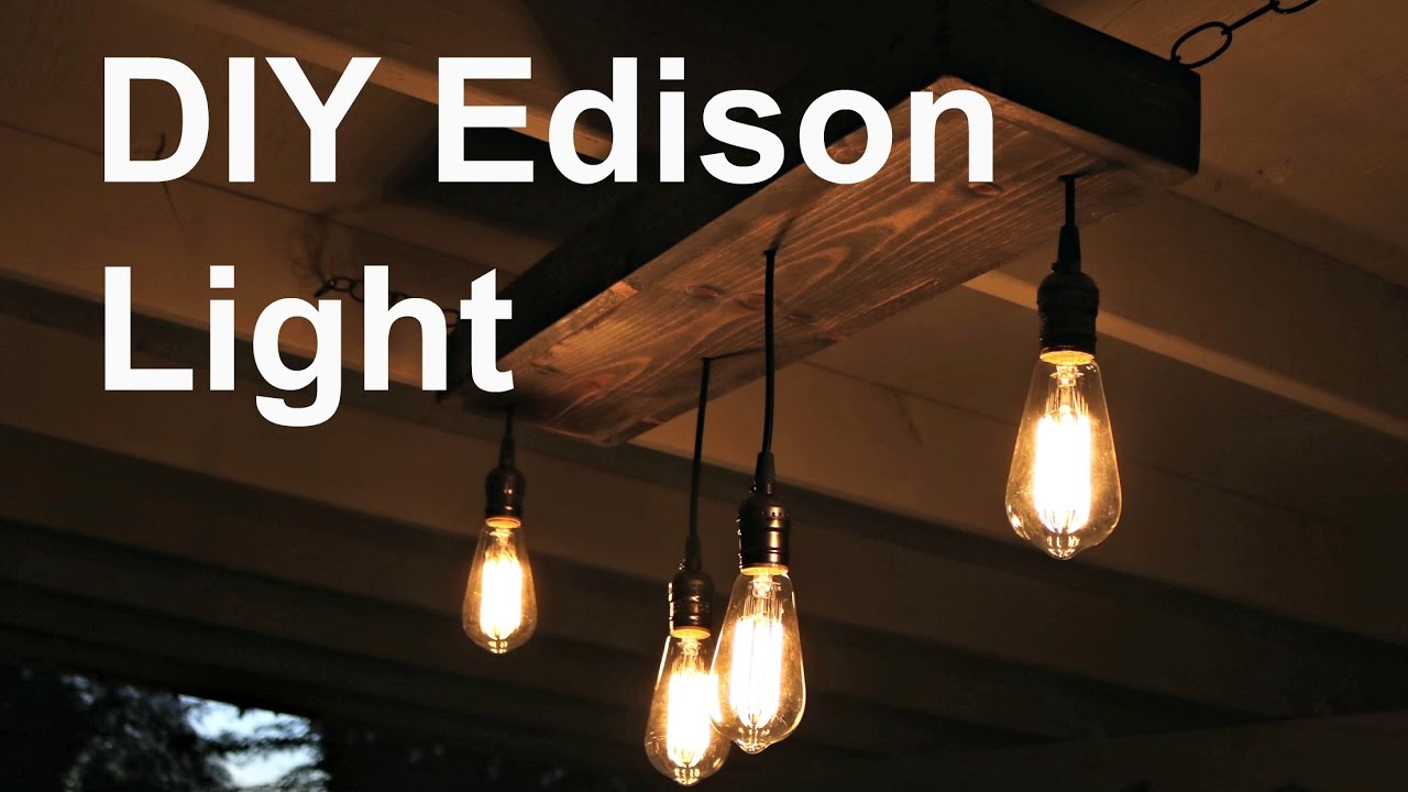DIY Hanging Edison Light