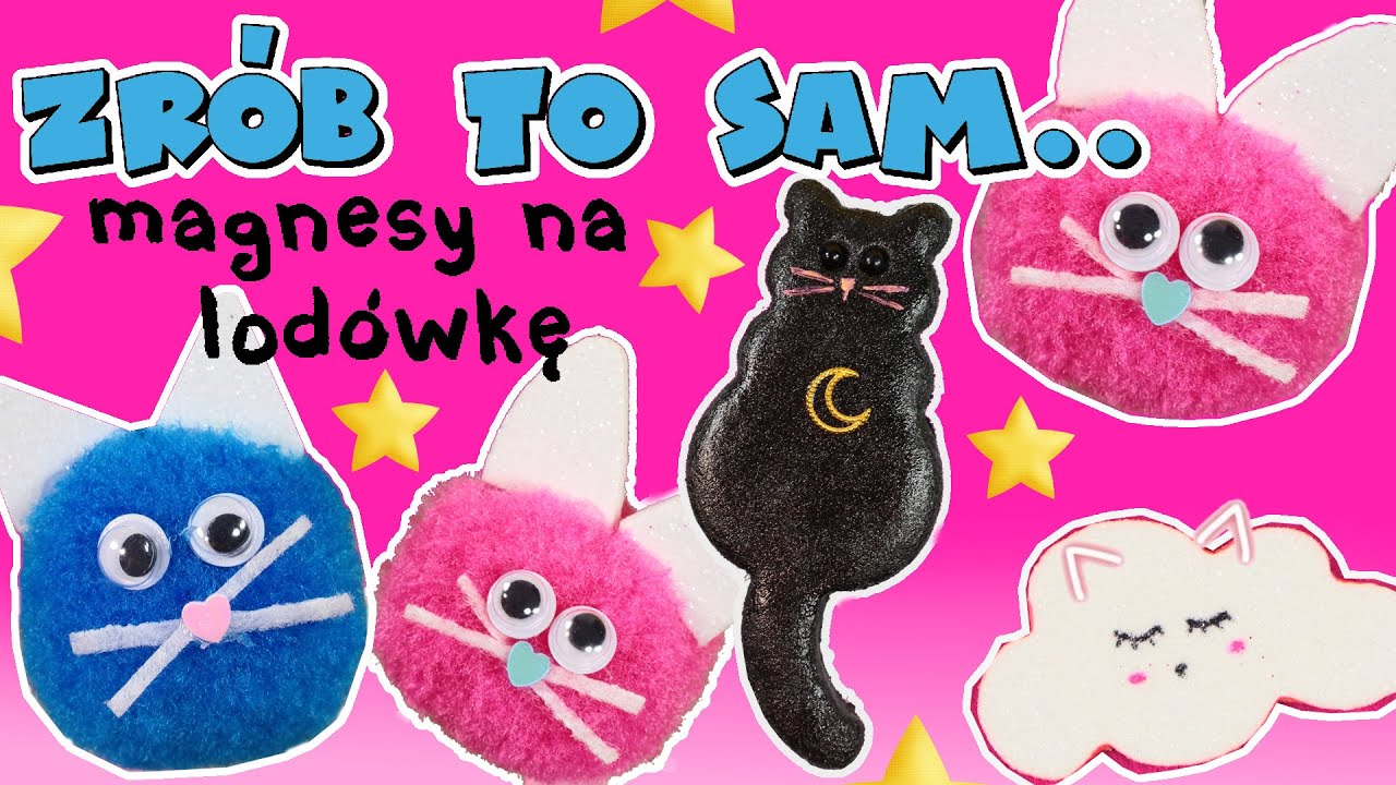 Topik i Topcia DIY 🌈 JAK ZROBIĆ MAGNESY NA LODÓWKĘ 🌸