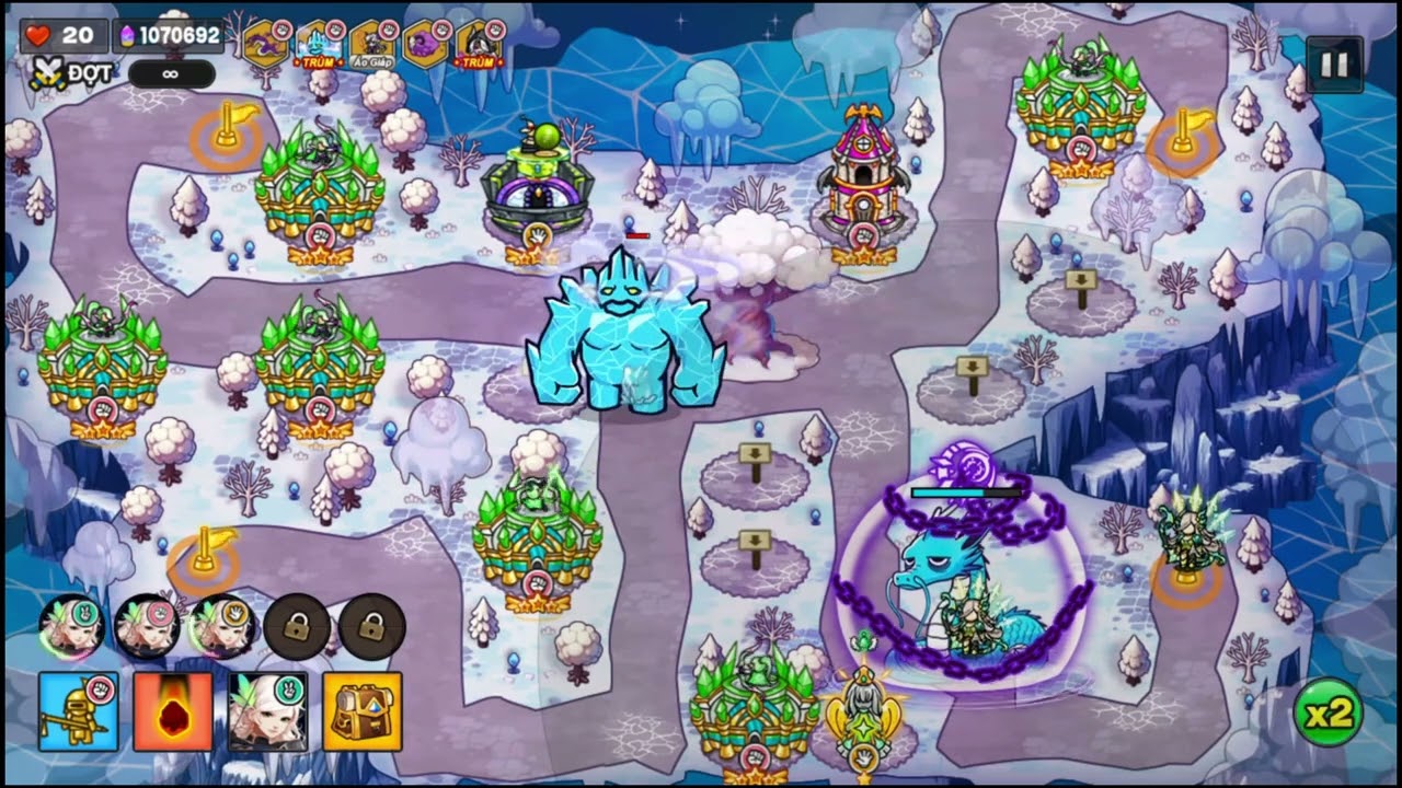 Vượt qua màn 178 Gold Tower Defence chỉ dùng Robin awk