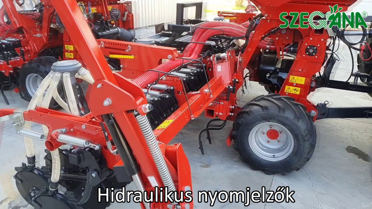 Szegána - Mascar Montana 450 pneumatikus gabonavetőgép bemutató