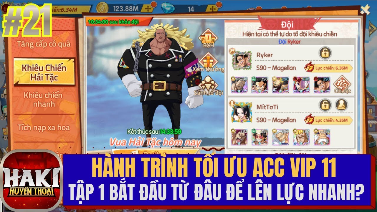 HAKI HUYỀN THOẠI #21 - Hành Trình Tối Ưu Acc Vip 11 Tập 1 Bắt Đầu Từ Đâu Để Lên Lực Nhanh?
