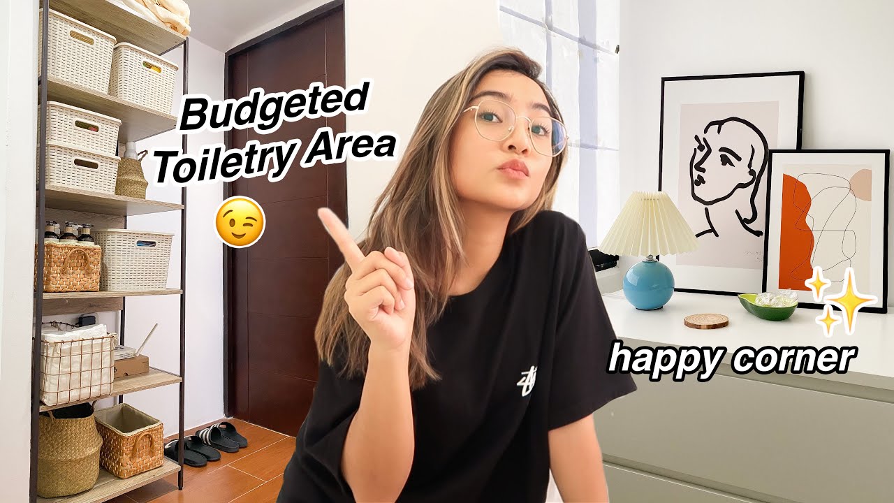 Budgeted Toiletry Area 😉✨+ My Happy Corner (more room decors!) | Ry Velasco