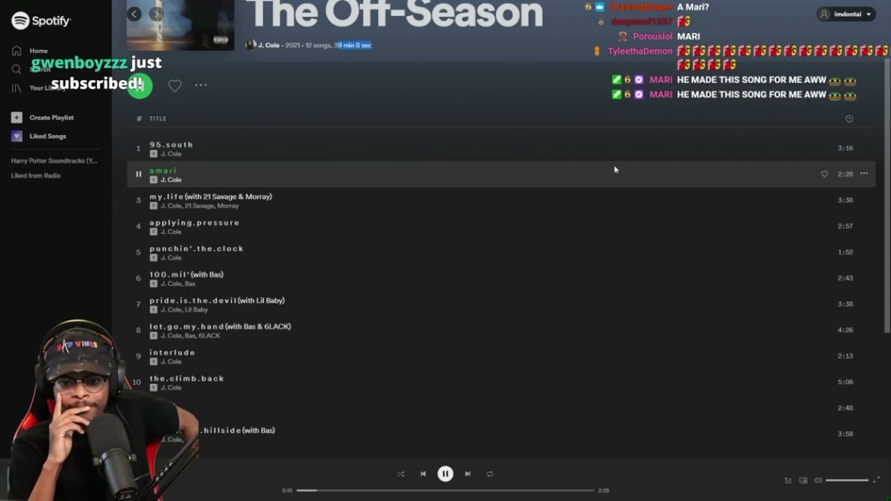 ImDontai Reacts to a m a r i By J Cole (The Off Season Reaction)