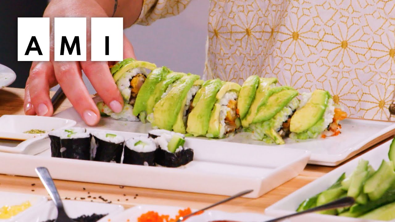 Making Sushi at Home with Chef Sang Kim: Dragon Roll | Dish With Mary