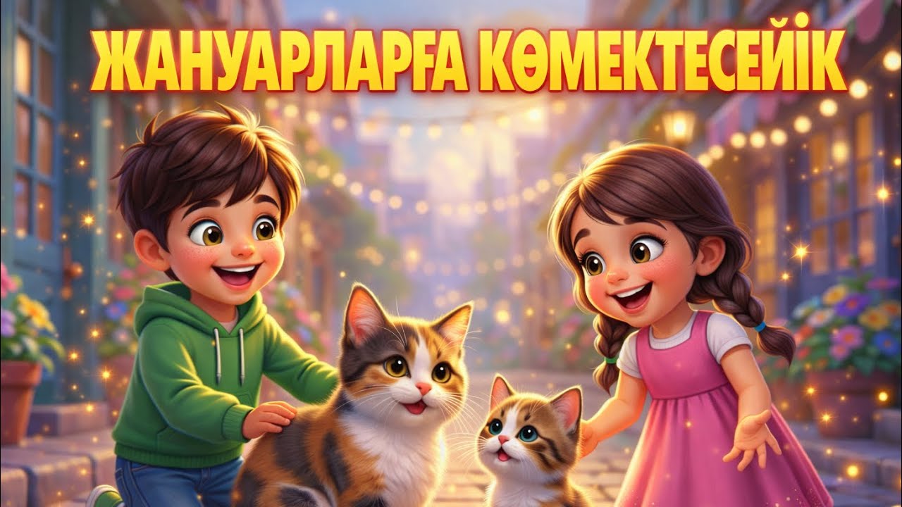 Балалар әні – ЖАНУАРЛАРҒА КӨМЕКТЕСУ | Үй жануарларын жақсы көрейік / Балаларға арналған Хит әндер
