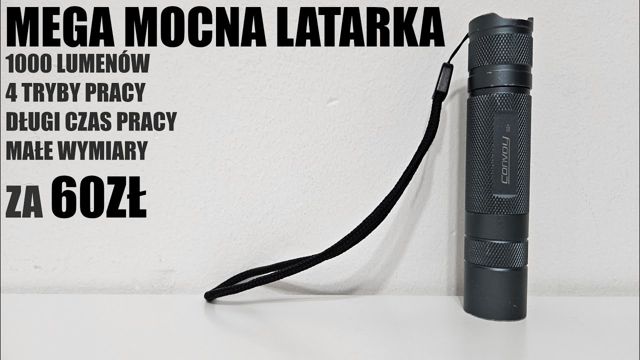 Mocna i dobra latarka do 60 zł | convoy s2+ | Luminus sst40