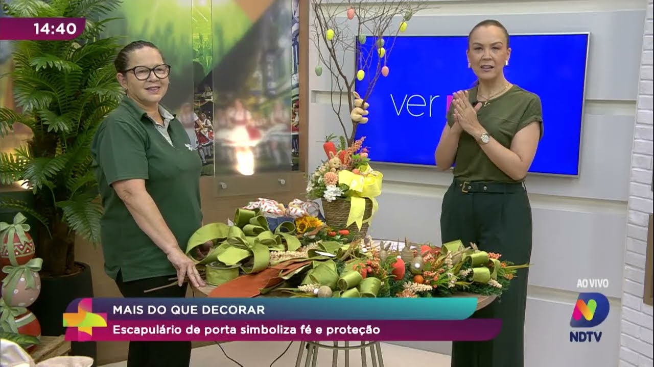 Escapulário: aprenda a fazer uma decoração de Páscoa para a porta
