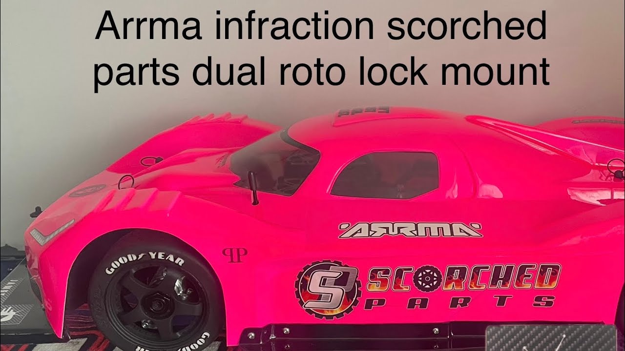 Arrma infraction twin motor gets scorched parts
