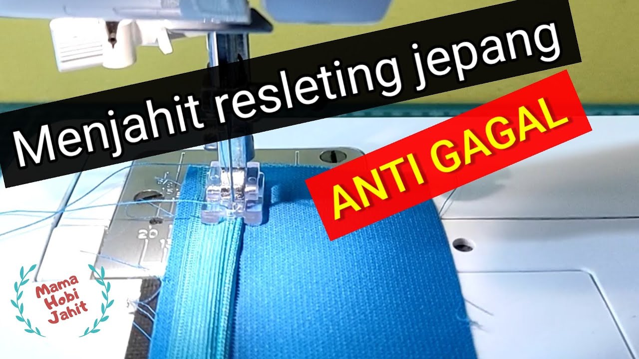 Tutorial menjahit resleting jepang | Belajar menjahit | Cara menjahit yg rapi