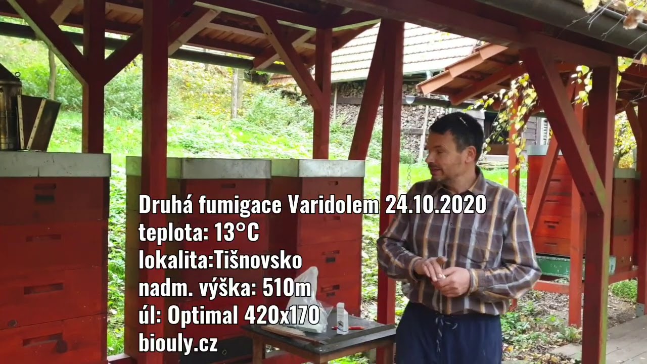 Druhá fumigace Varidolem 24.10.2020