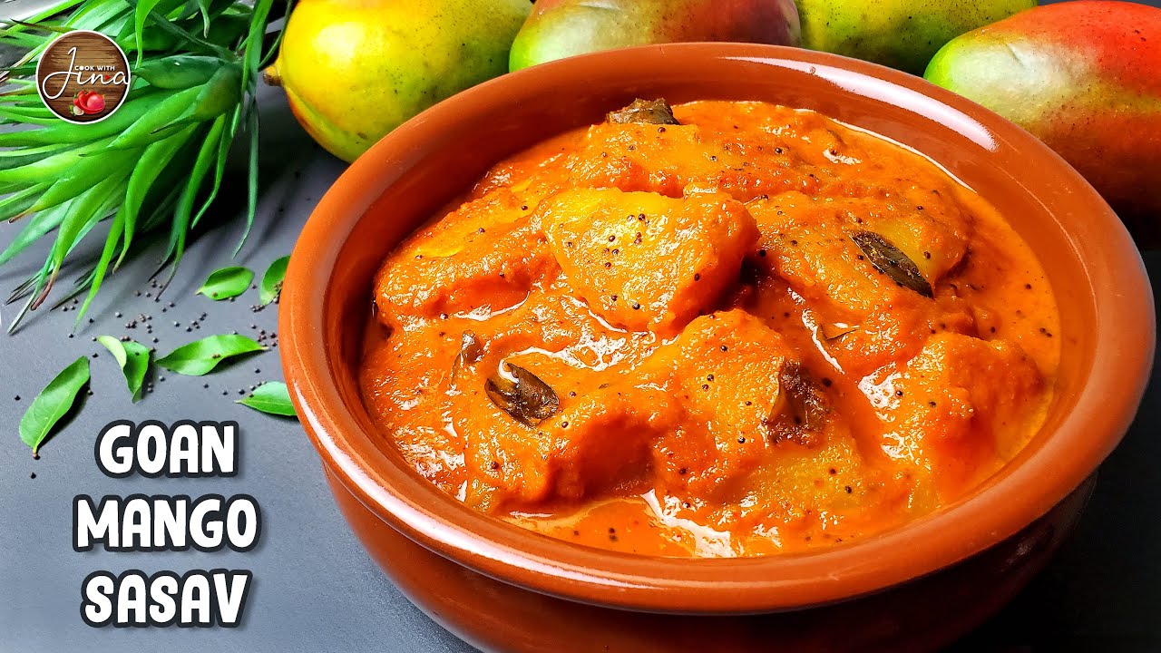 AAMBYAANCHE SASAV | GOAN MANGO SASAV | RIPE MANGO CURRY | MANGO SASAV RECIPE | GOAN AMBYACHE SASAV