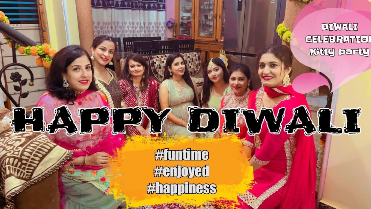 Diwali celebration🎉diwali theme kitty party with friends🥳 #diwalidecoration   #diwali2022comingsoon