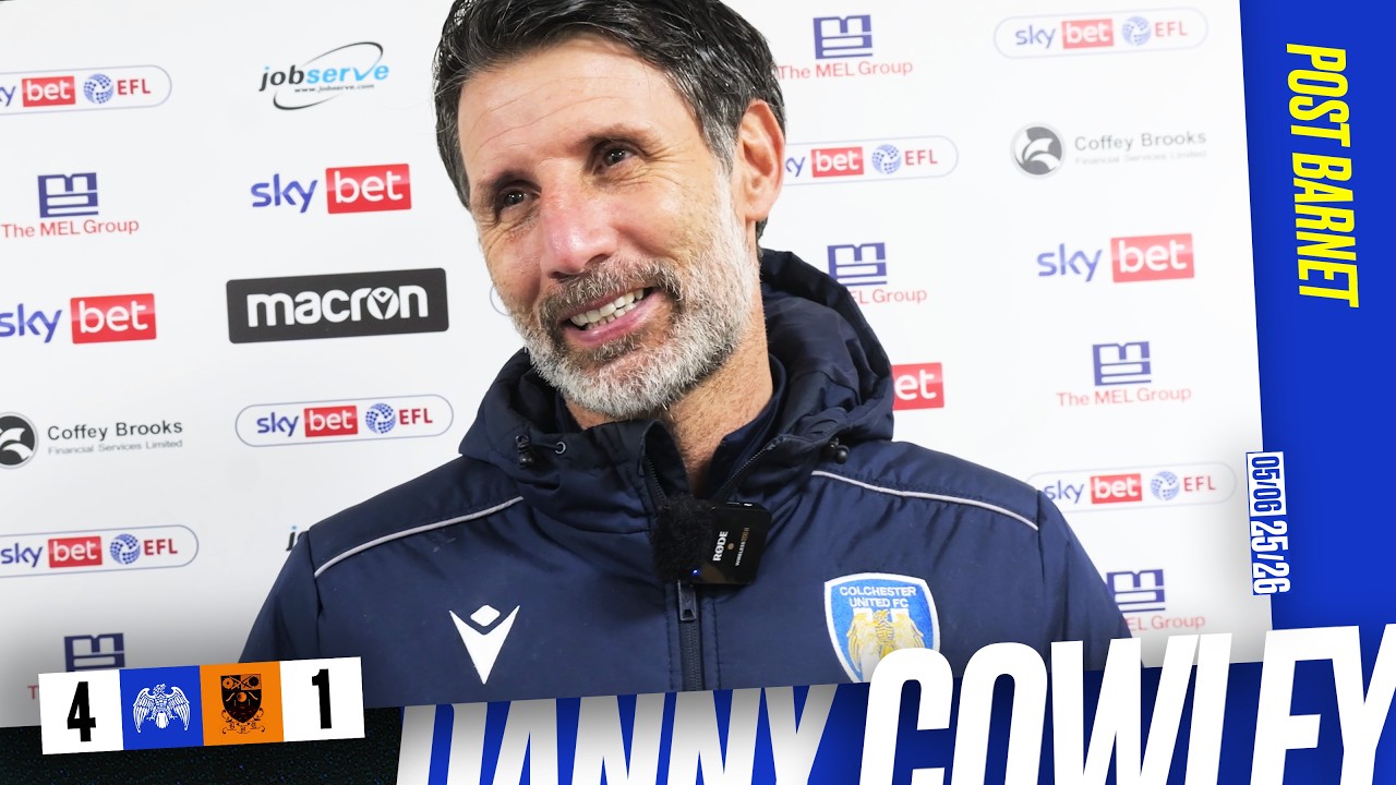 Danny Cowley | Post Barnet #ColU