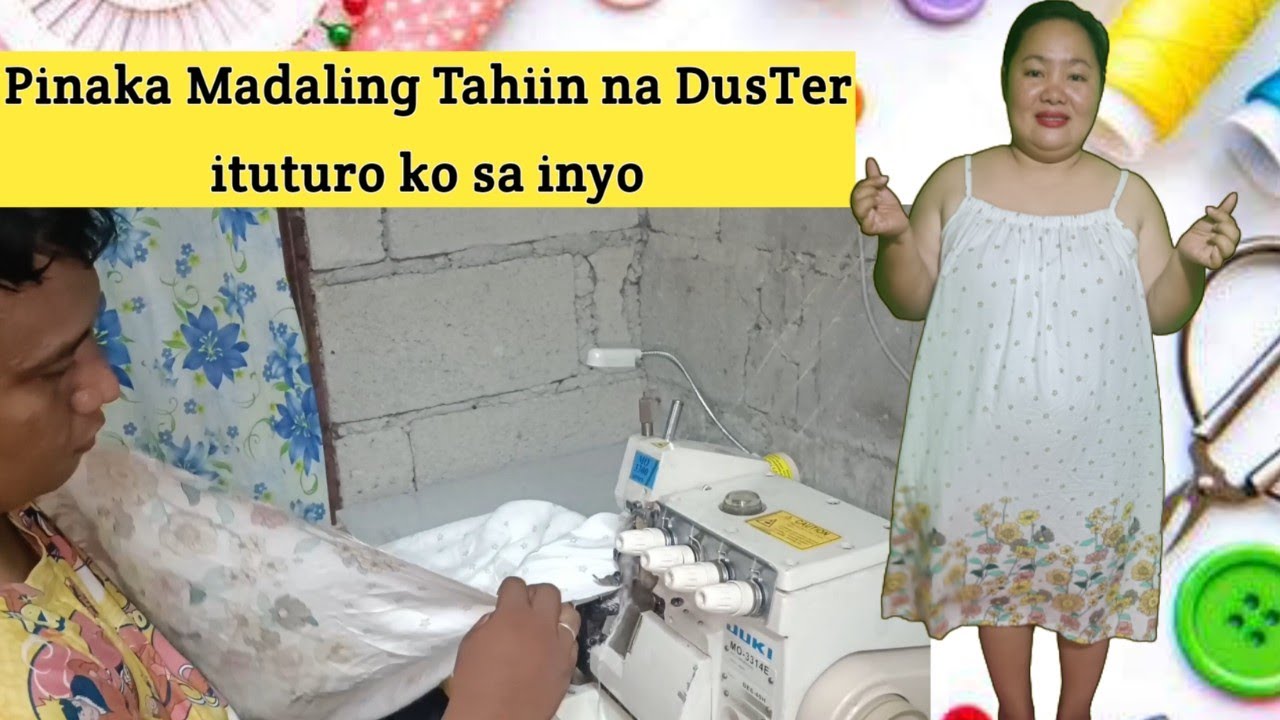 Paano Gumawa ng Pinaka Madali at Pinaka Mabilis Tahiin na Duster/ Uso ito ngayong Mainit ang Panahon