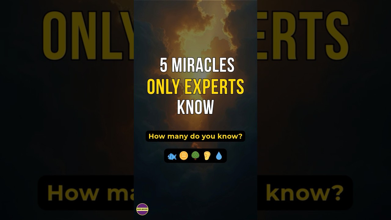 5 Miracles Only Experts Know 🧠 #biblequiz #shorts