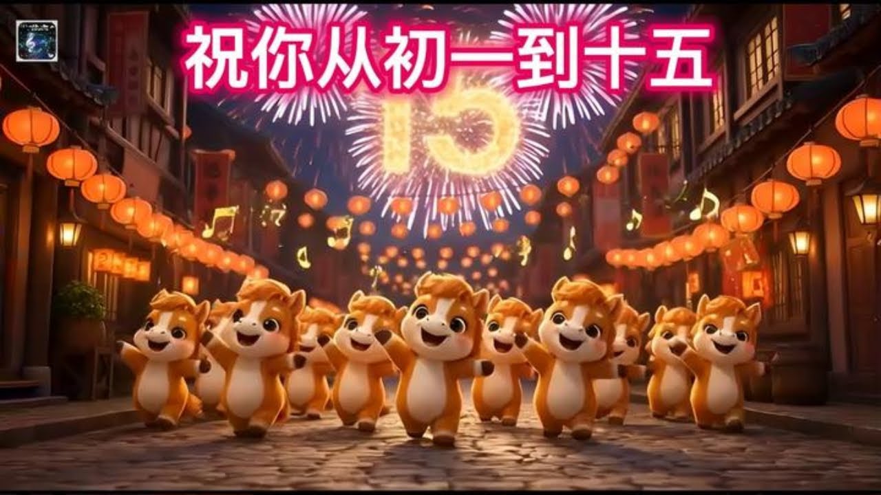 《祝你从初一到十五》｜唱跳贺新年MV｜点击视频接收15天的新年祝福 🐎