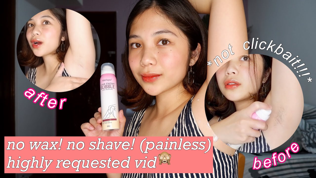HowTo: Remove Unwanted Hair (NO SHAVE, NO WAX) ft. Mefapo Hair Enemy Bubble Spray Review | Via PH