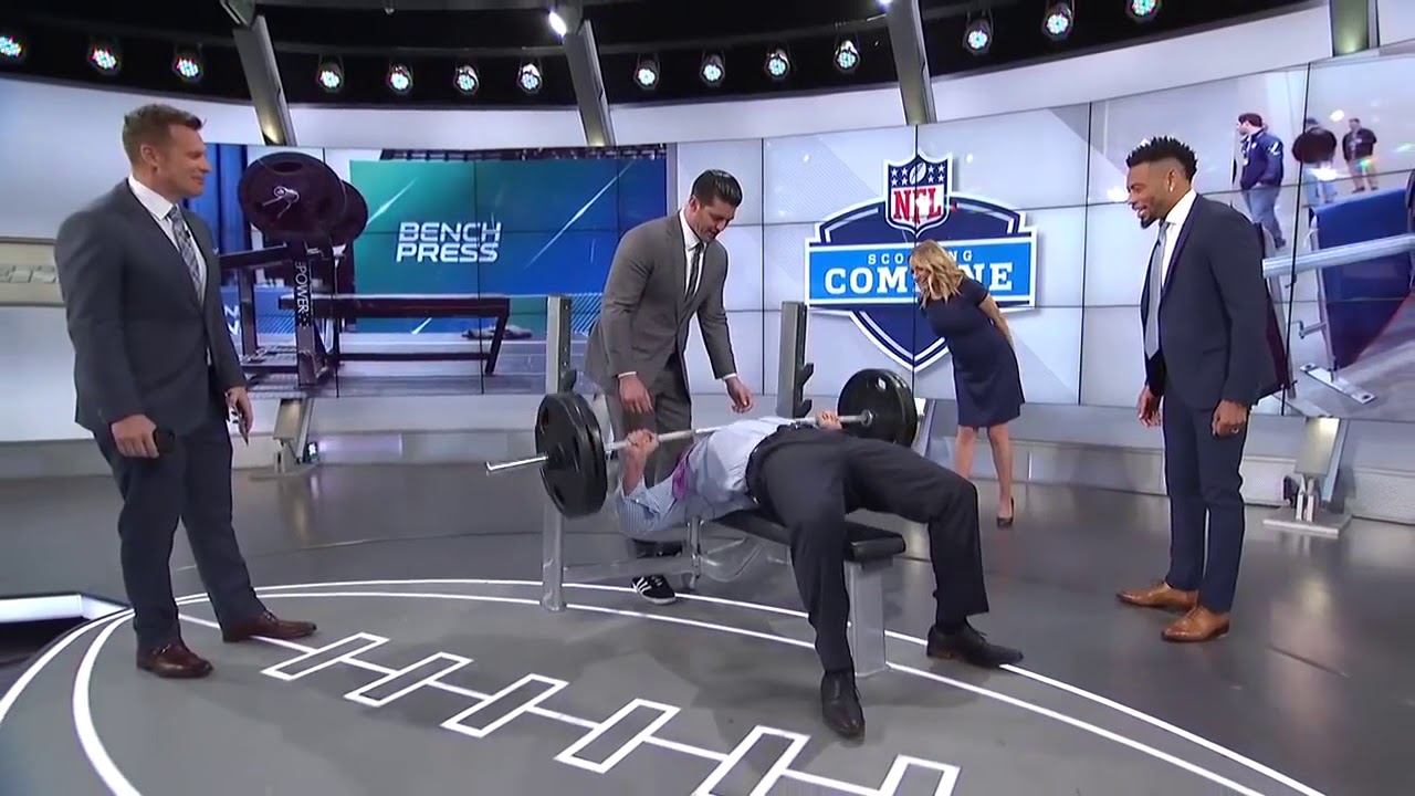 NFL Combine 45 Reps At 225lbs Bench Press | New Goal 50 for 2018
