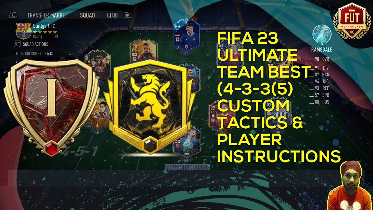 FIFA 23 ULTIMATE TEAM BEST (4-3-3(5) CUSTOM TACTICS & PLAYER INSTRUCTIONS