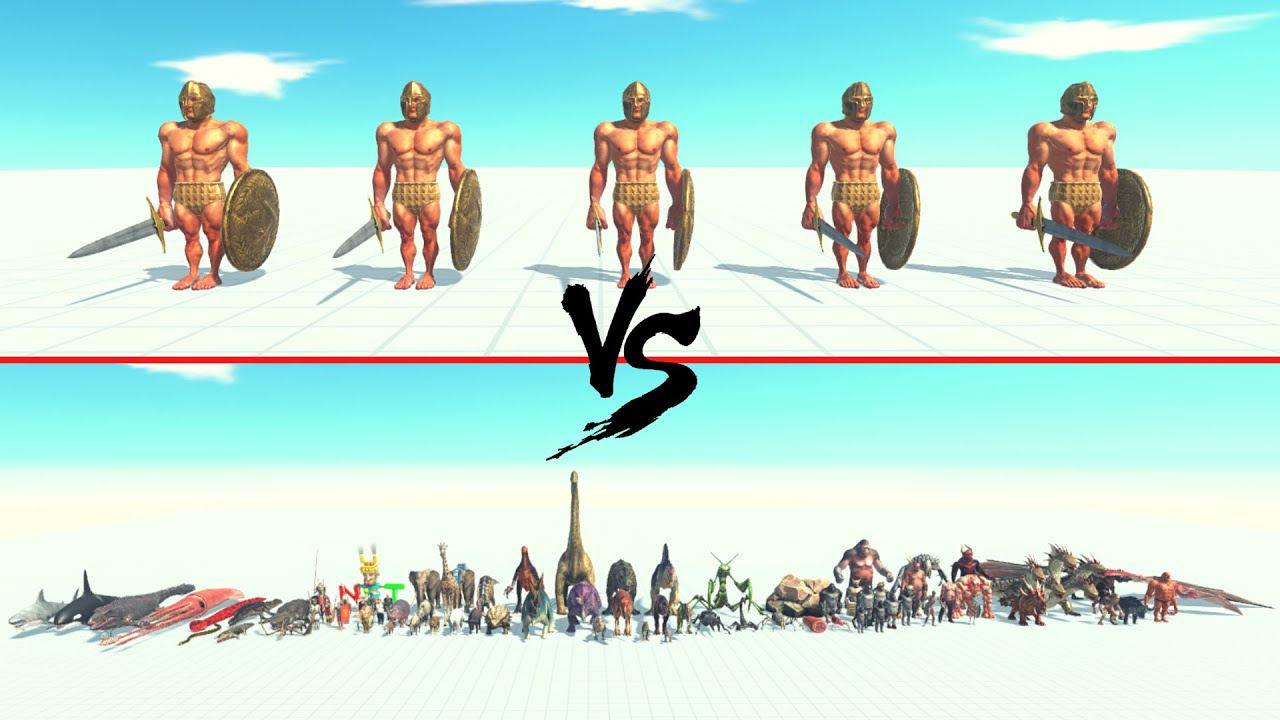 5x Achilles Vs All Units ARBS | Animal Revolt Battle Simulator
