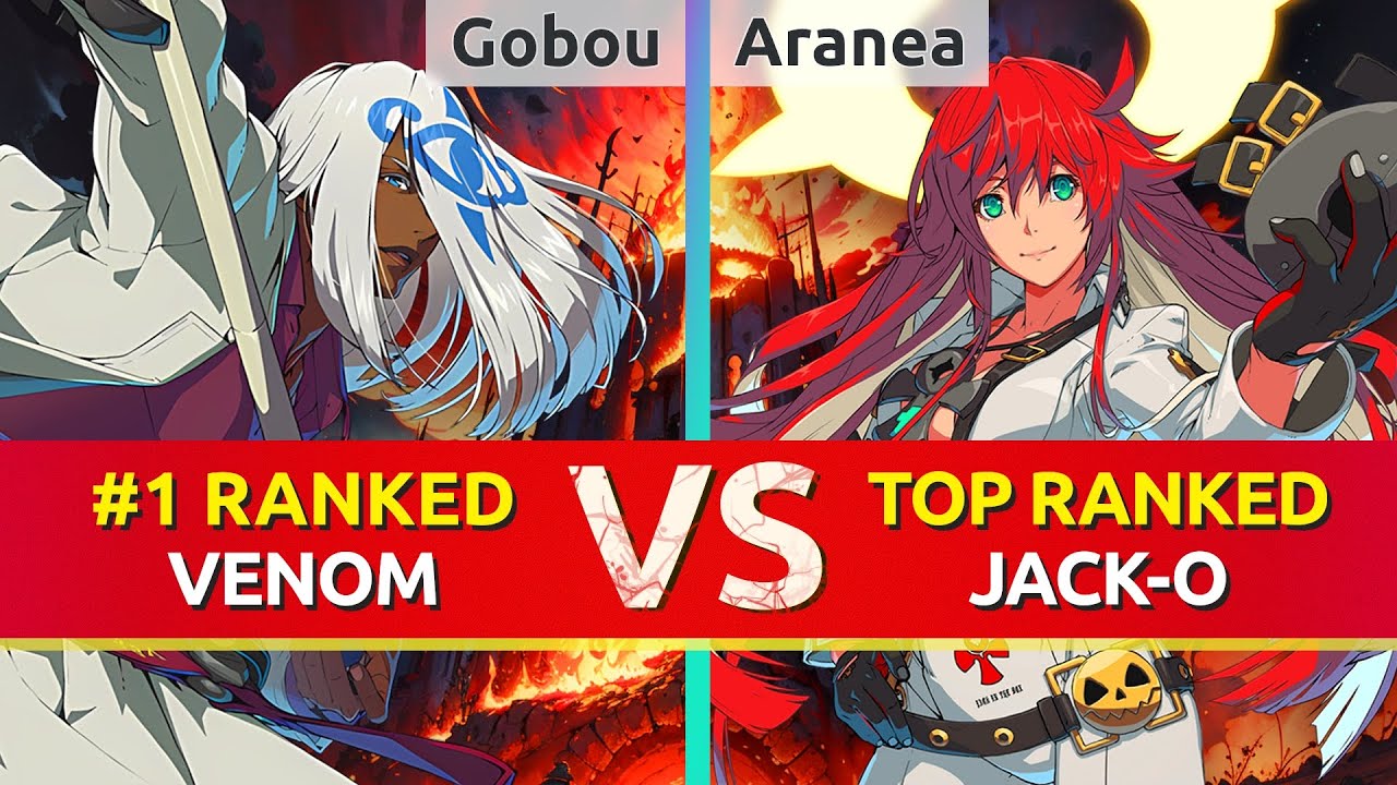 GGST ▰ Gobou (#1 Ranked Venom) vs Aranea (TOP Ranked Jack-O). High Level Gameplay