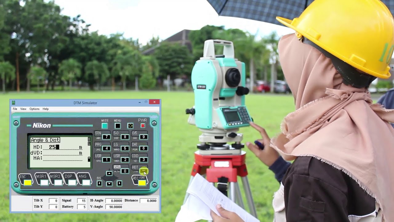 Total Station Nikon DTM-322 - Stake Out Gedung
