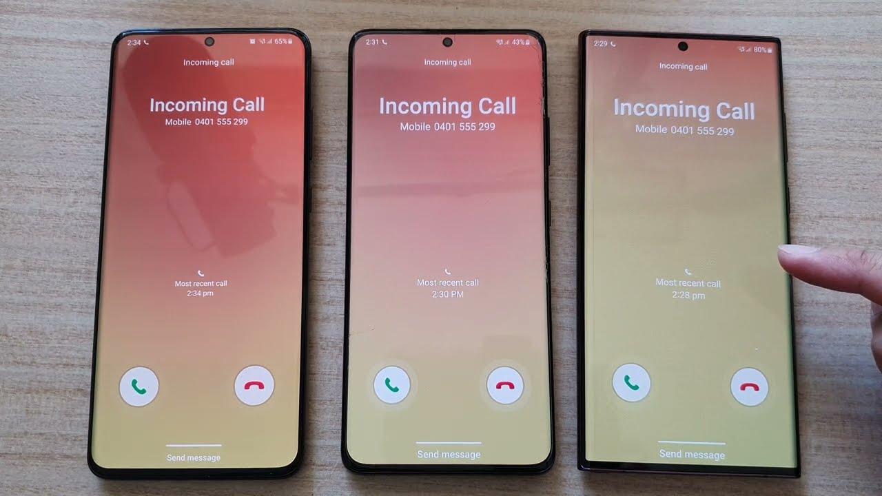 Incoming Call for Samsung Galaxy S22 Ultra VS S21 Ultra VS S20 Ultra (Over the Horizon)